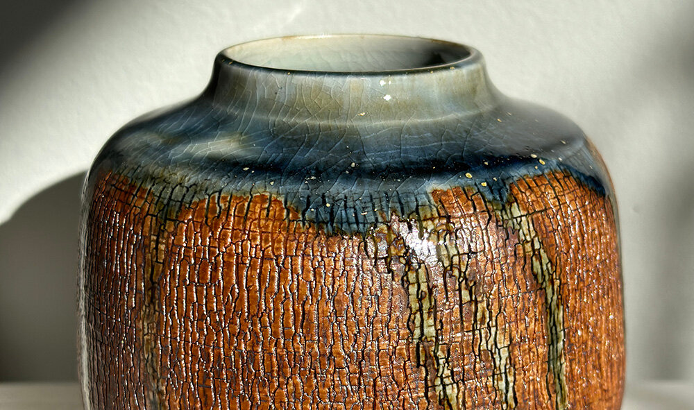 A ceramic piece by Amy Dooley.